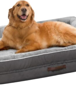 Orthopaedic Dog Bed Waterproof Dog Sofa (Grey, Large)