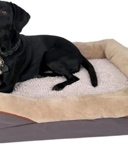 Emmi-pet Orthopaedic Dog Bed Ergonomic Dog Sofa for Very Large Dogs - 120 x 85 x 25 cm - Washable Dog Sofa - Soft Dog Couch - Non-Slip, Durable & Breathable - Adapts to Body Shape