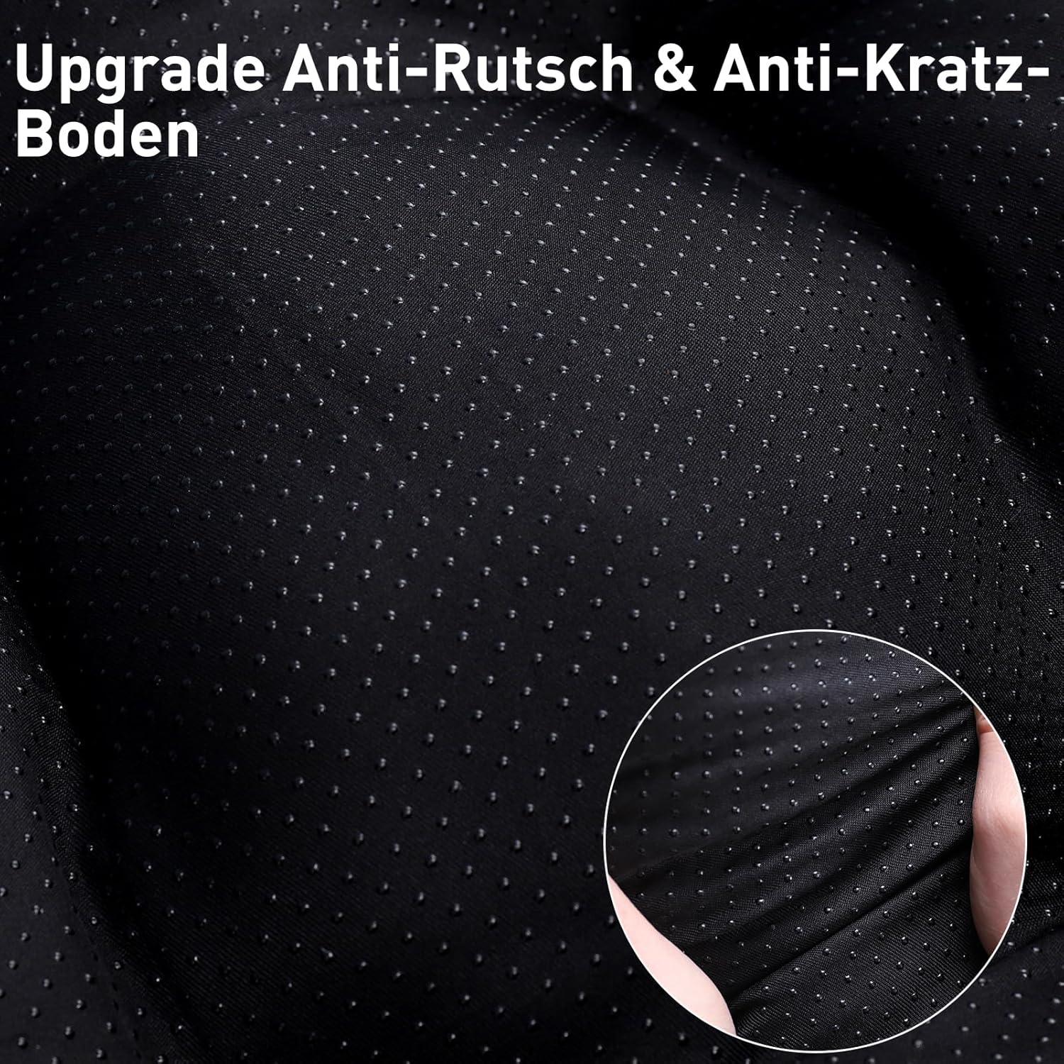 KSIIA Dog Bed for Large Dogs, Washable, Fluffy Dog Cushion, Dog Mat for Large/Medium Dogs, Non-Slip Bottom, Breathable, Dog Mattress, Pet Bed, Dark Grey, 90 x 60 cm – Bild 5